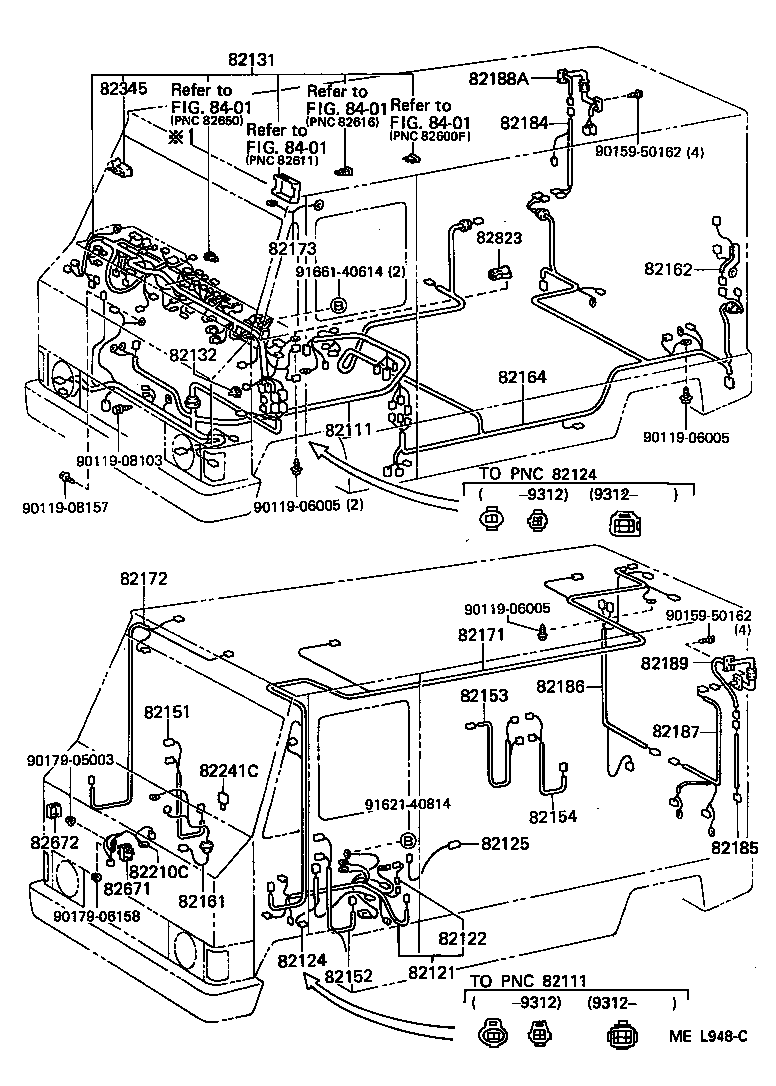 82124-90D02 WIRE, ENGINE, NO.4 product image