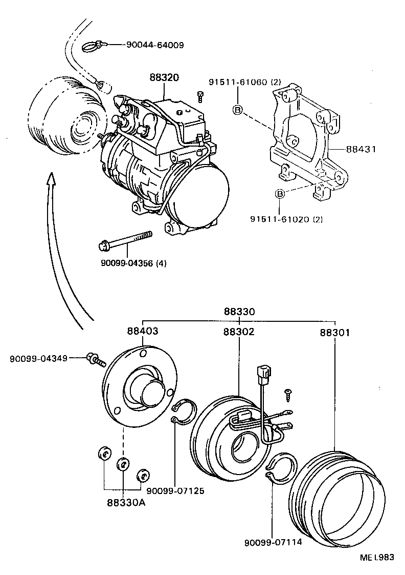 88355-14020 WASHER (FOR MAGNET CLUTCH) product image
