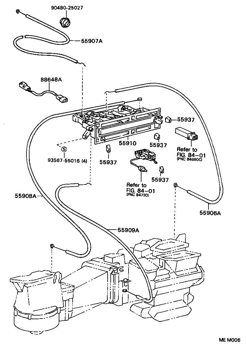 55900-22271 CONTROL ASSY, AIR CONDITIONER product image