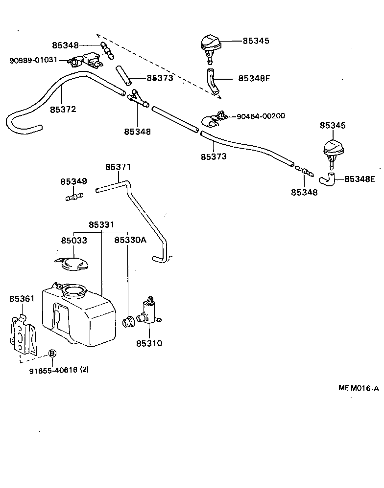 85331-22361 JAR SUB-ASSY, WINDSHIELD WASHER product image