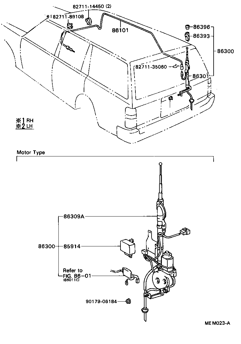 86396-22020 NUT, ANTENNA product image