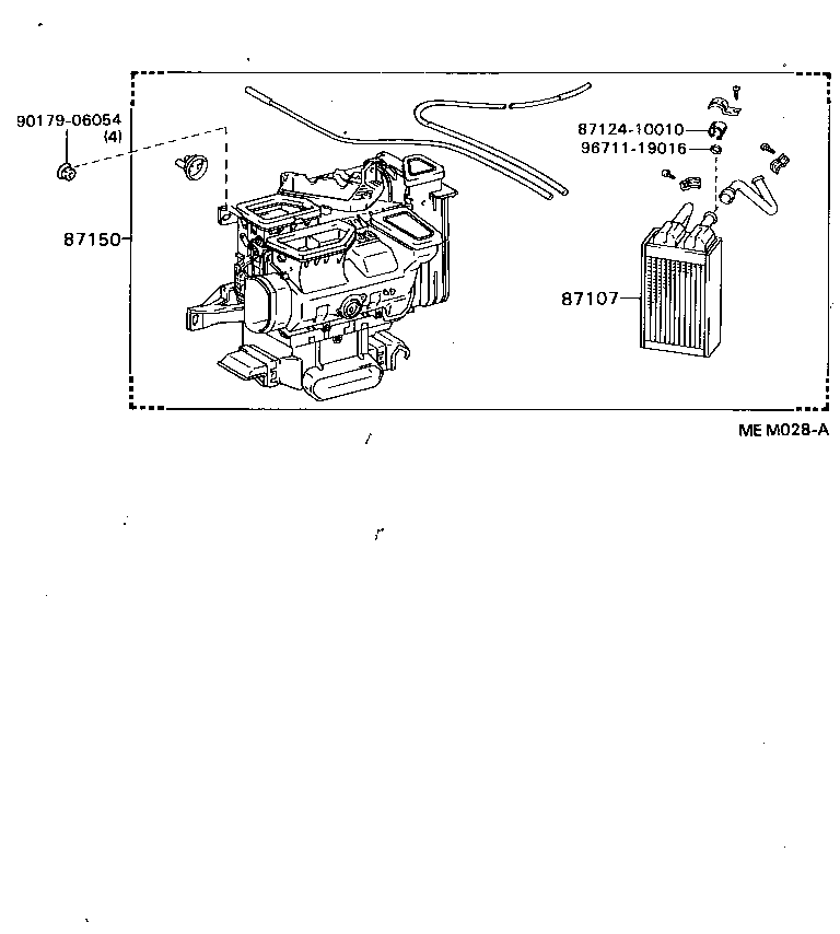 87130-22150 BLOWER ASSY, HEATER, FRONT product image