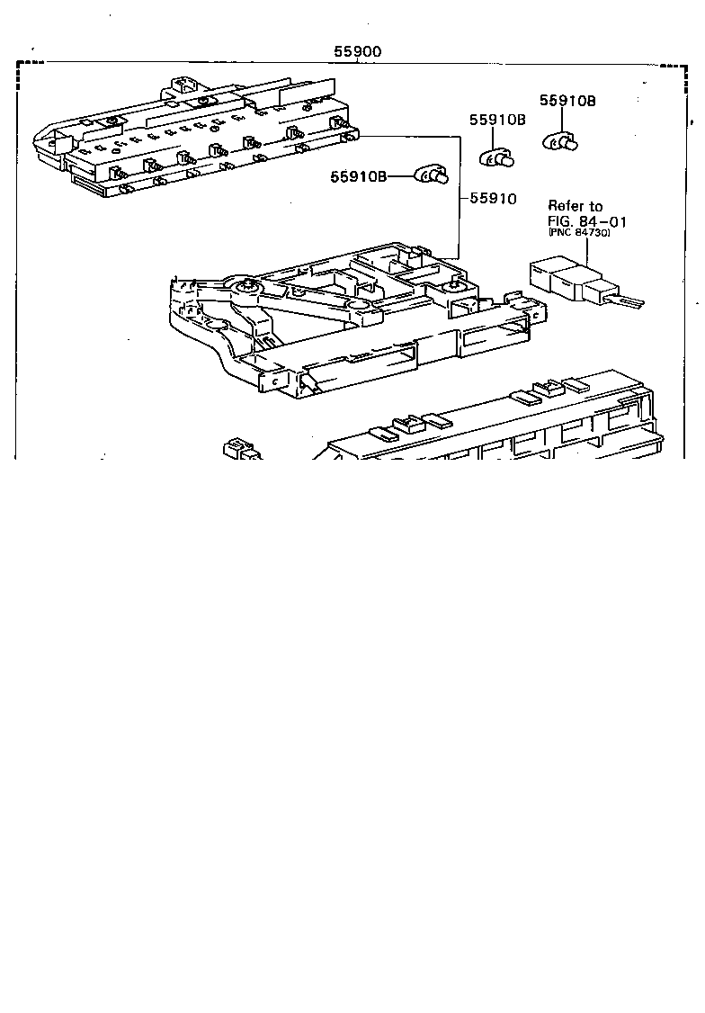 55905-22152 KNOB, HEATER CONTROL LEVER product image