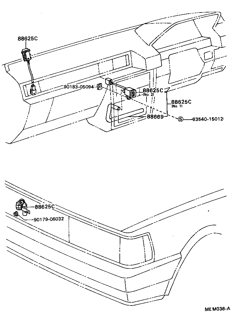 55905-22152 KNOB, HEATER CONTROL LEVER product image