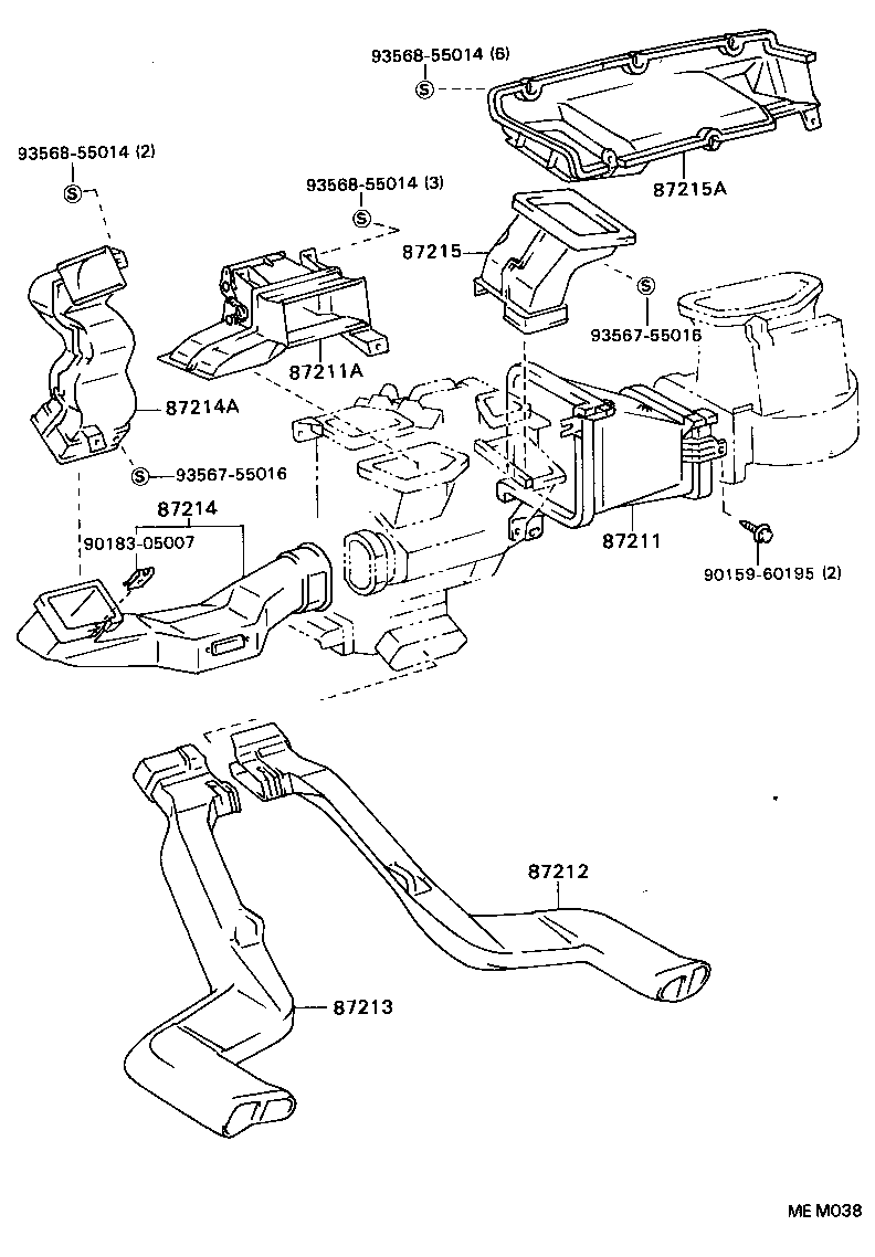 55905-22152 KNOB, HEATER CONTROL LEVER product image