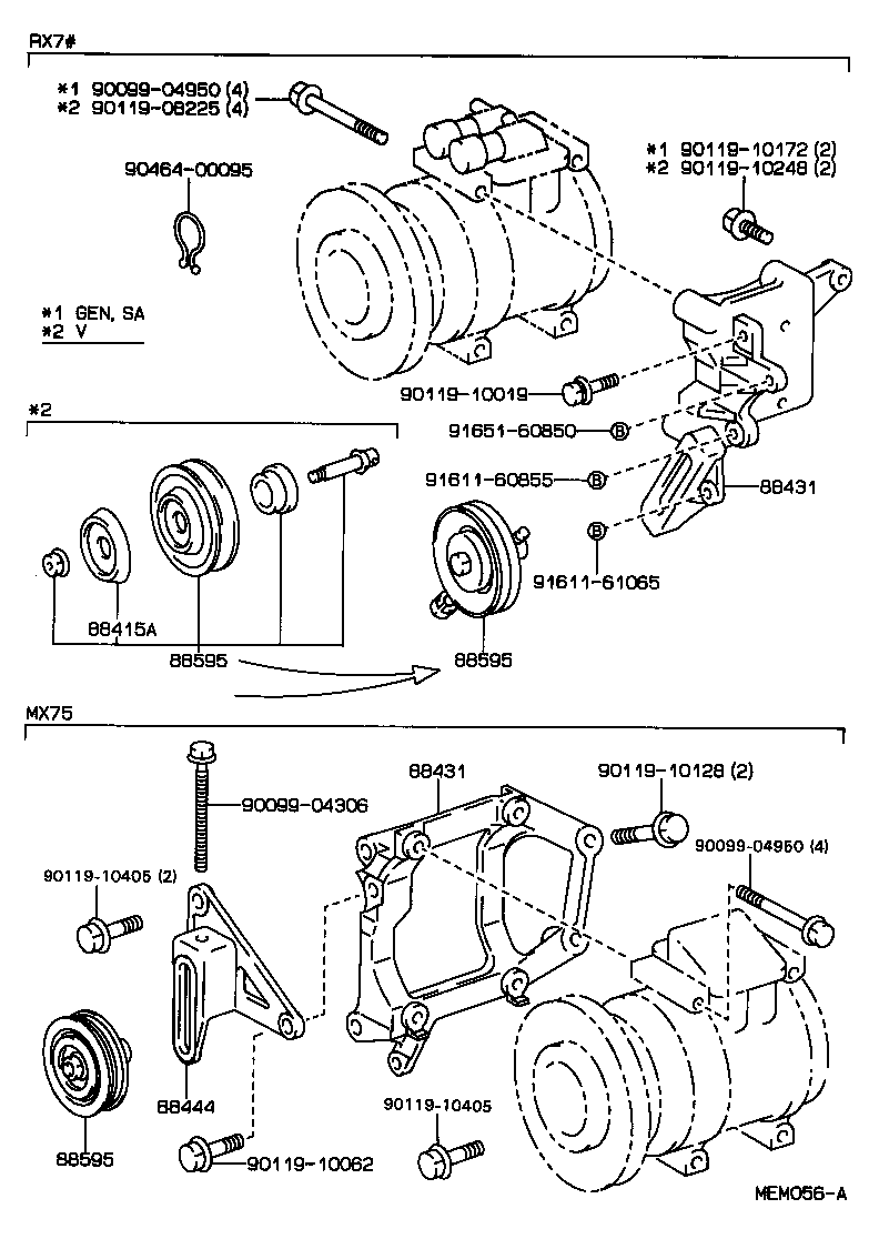 88440-28050 PULLEY, COOLER COMPRESSOR IDLE product image