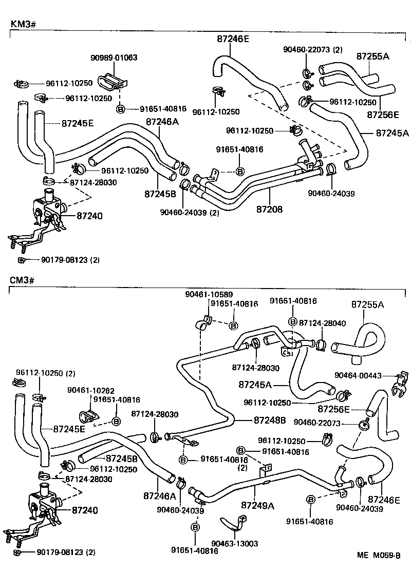 99556-30210 HOSE, HEATER WATER, INLET E product image