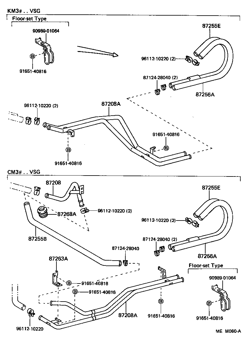 99556-30210 HOSE, HEATER WATER, INLET E product image
