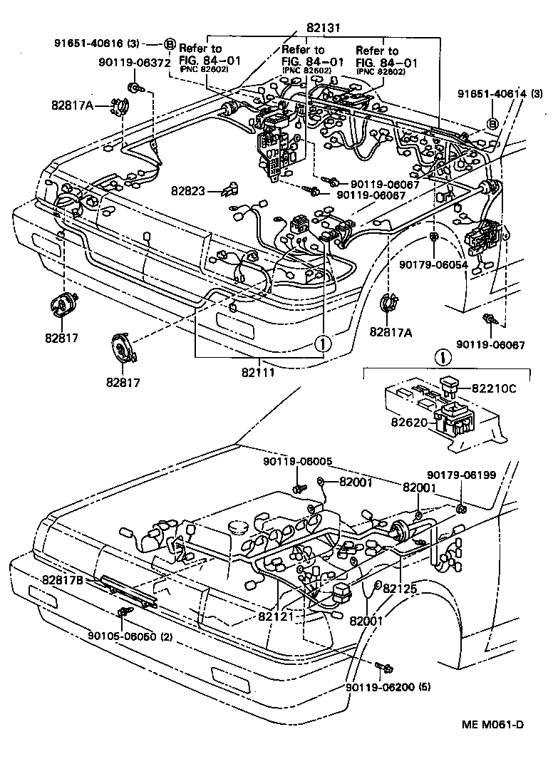 82124-22020 WIRE, ENGINE, NO.4 product image