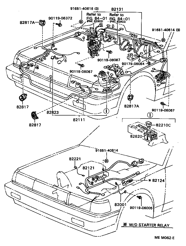 82124-22020 WIRE, ENGINE, NO.4 product image