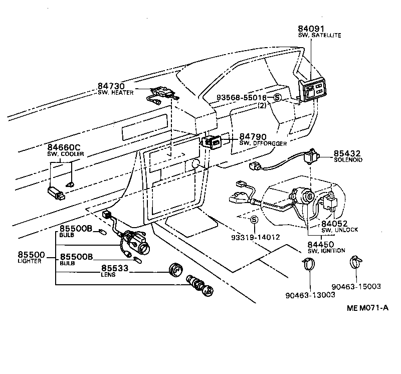 80590-22010 RELAY, KEY REMINDER product image