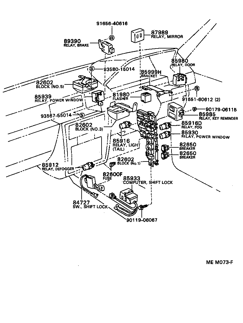 80590-22010 RELAY, KEY REMINDER product image