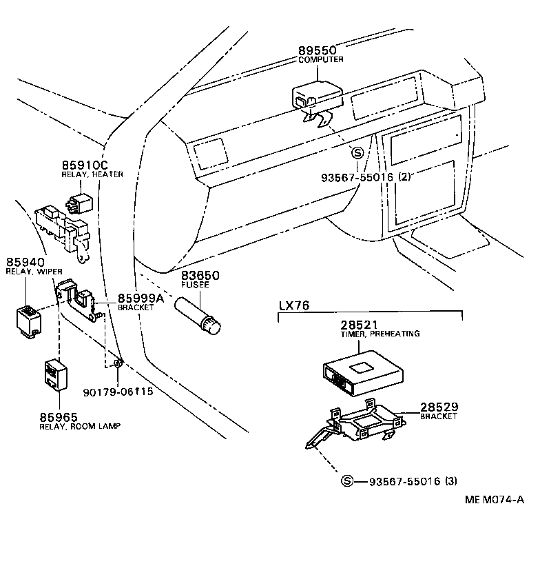 80590-22010 RELAY, KEY REMINDER product image