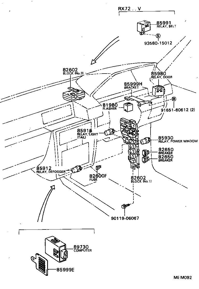 82602-91601 BLOCK SUB-ASSY, RELAY product image