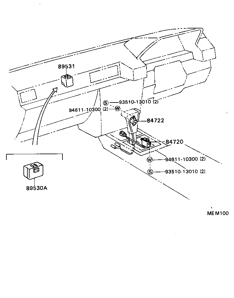 89530-22411 COMPUTER ASSY, TRANSMISSION CONTROL product image