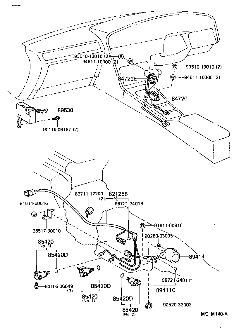 89530-14410 COMPUTER ASSY, TRANSMISSION CONTROL product image