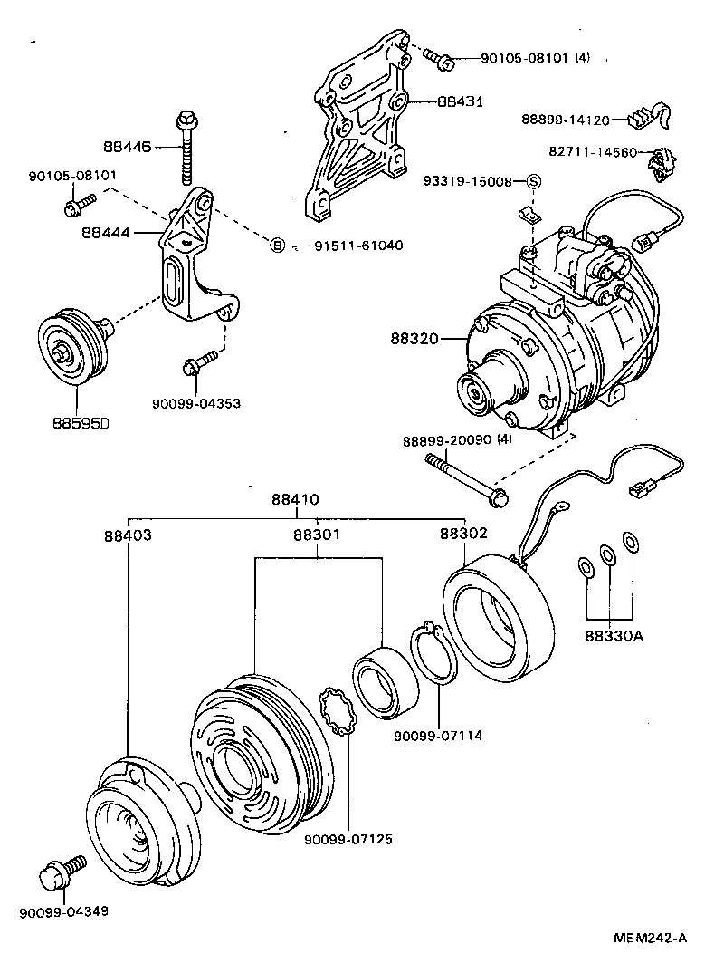 88412-20110 ROTOR SUB-ASSY, MAGNET CLUTCH product image