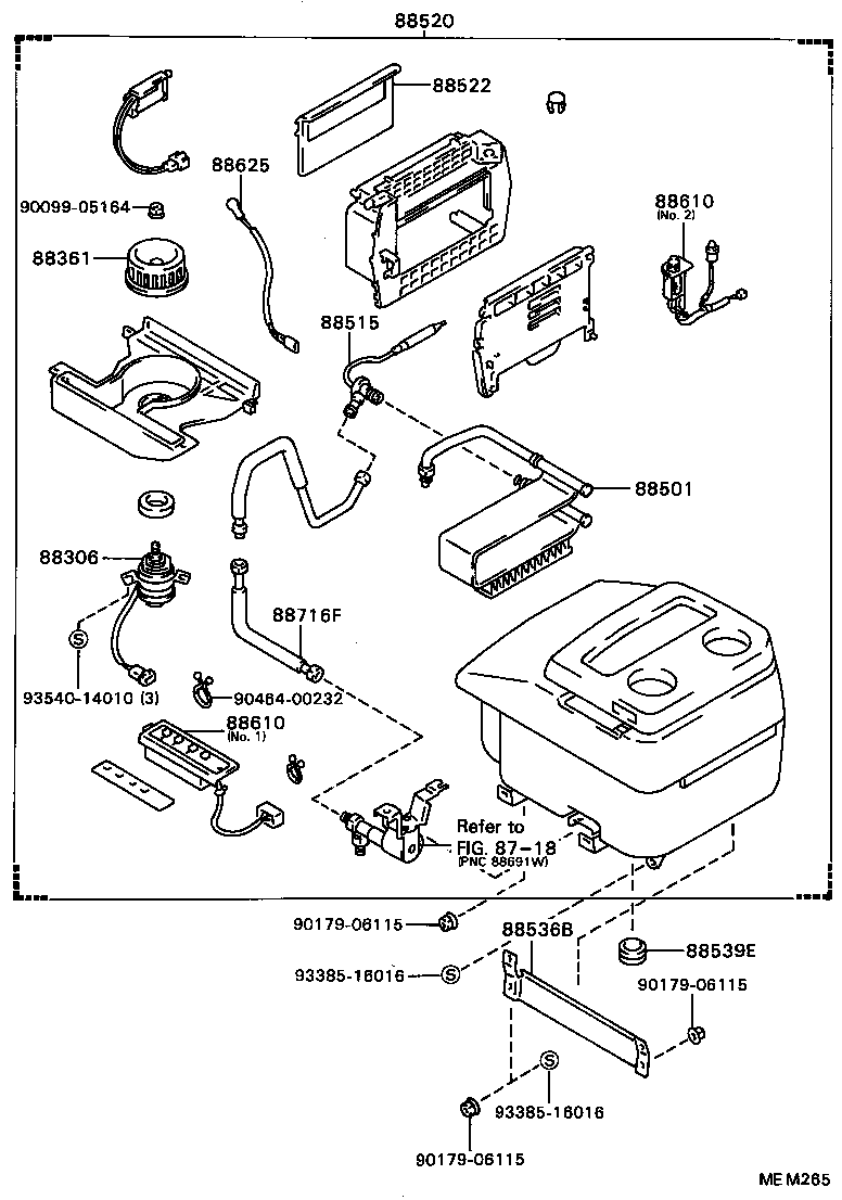 88536-87015 BRACKET, COOLING UNIT, NO.1 product image
