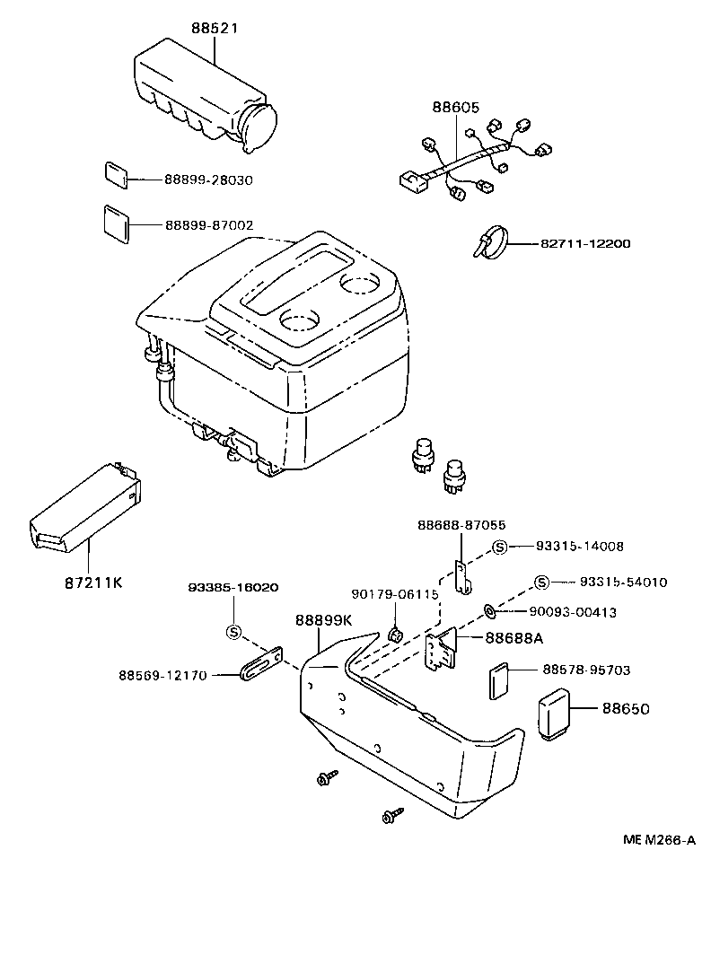 88536-87015 BRACKET, COOLING UNIT, NO.1 product image
