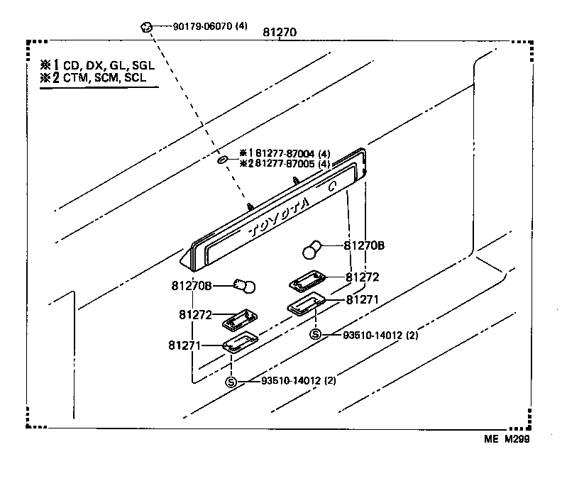 81270-95J02 LAMP ASSY, LICENSE PLATE product image