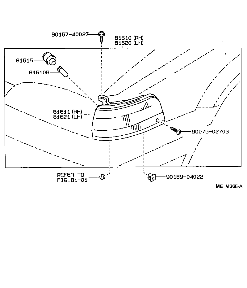 90075-99006 SOCKET AND WIRE, CLEARANCE LAMP product image