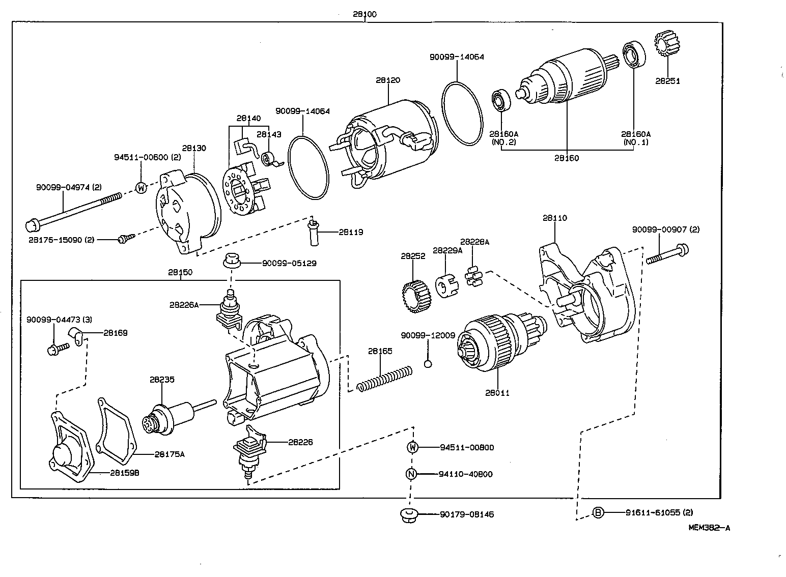 28130-78030 FRAME ASSY, STARTER COMMUTATOR END product image