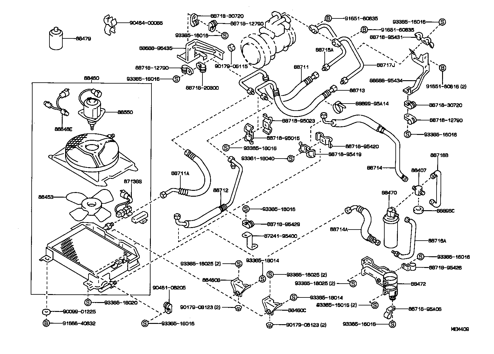 88460-36060 CONDENSER ASSY, COOLER product image