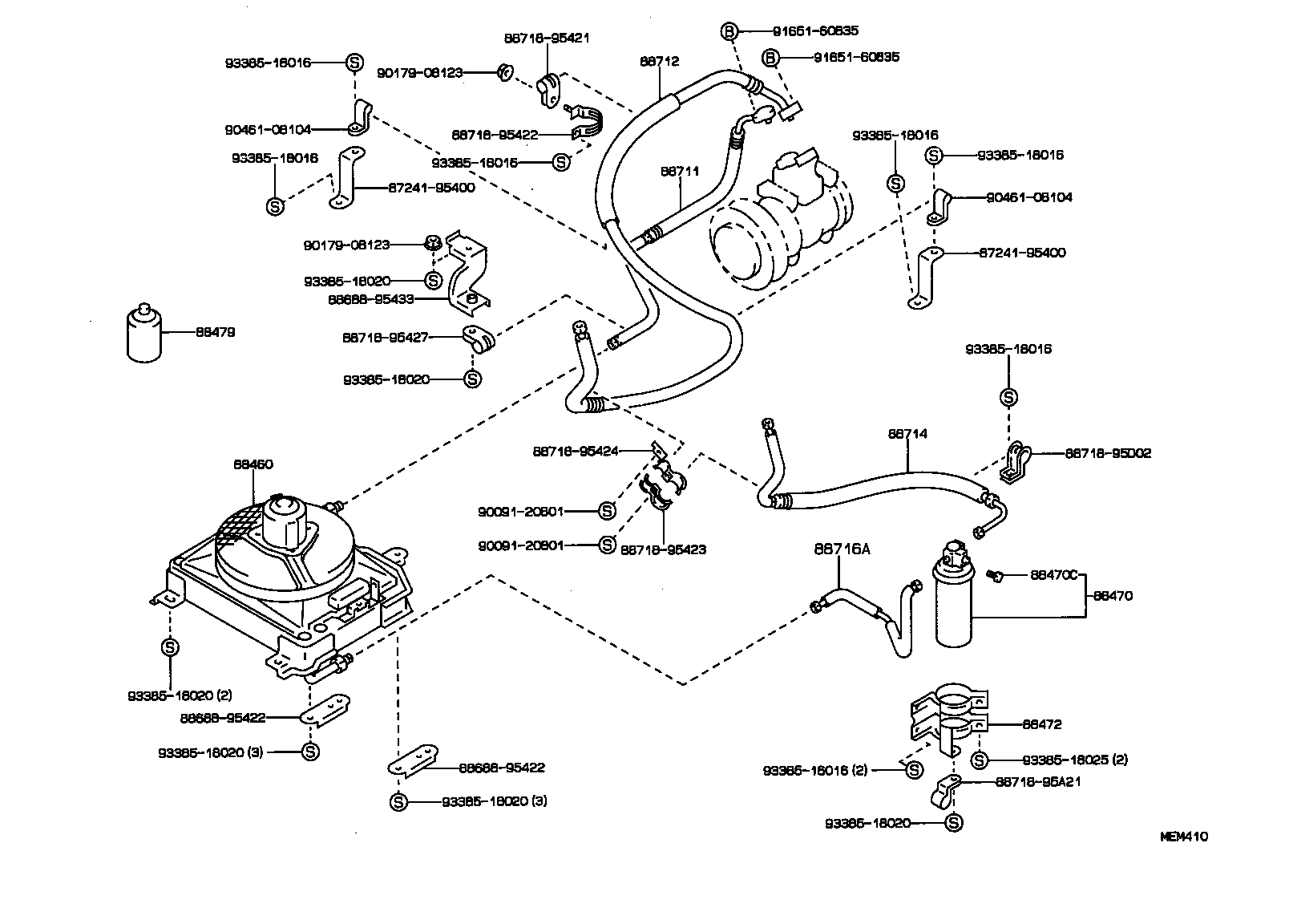 88460-36060 CONDENSER ASSY, COOLER product image
