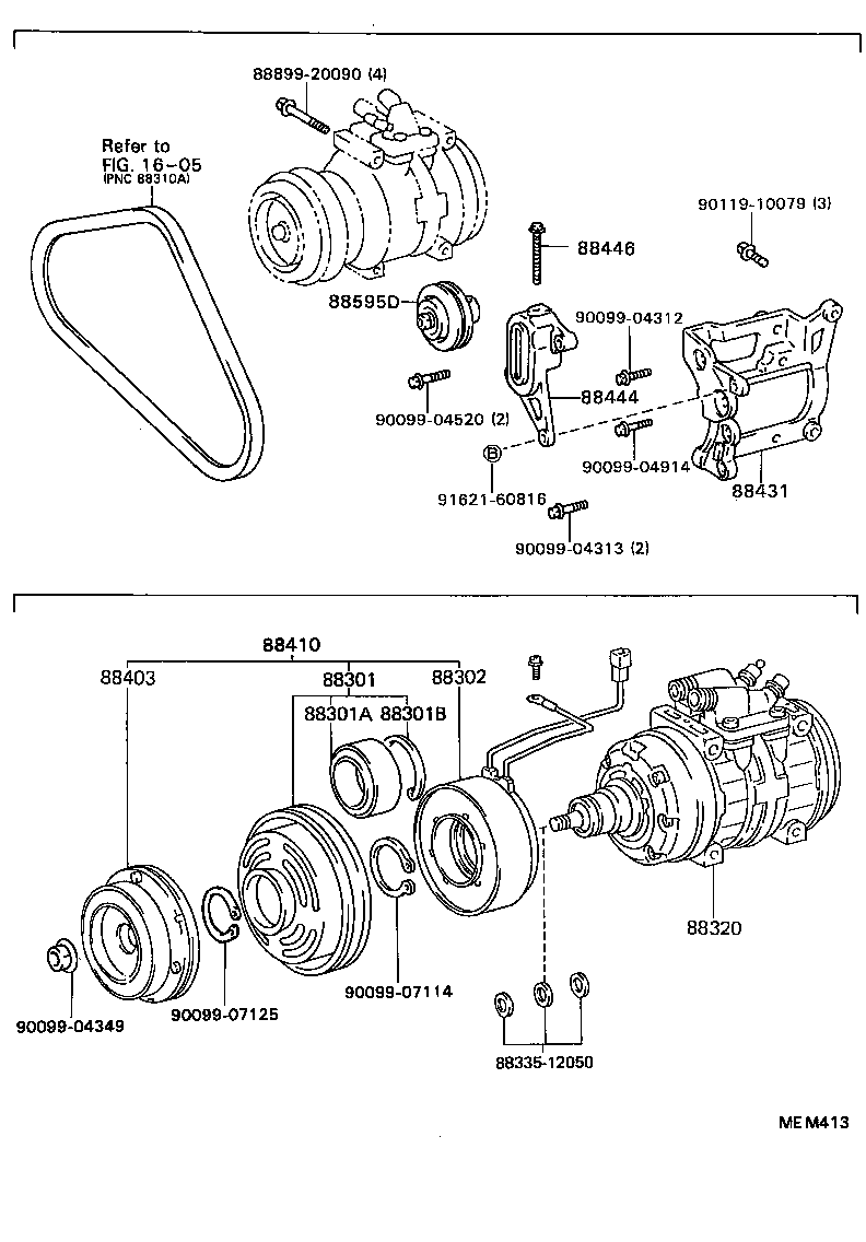 88444-36140 BRACKET, IDLE PULLEY product image