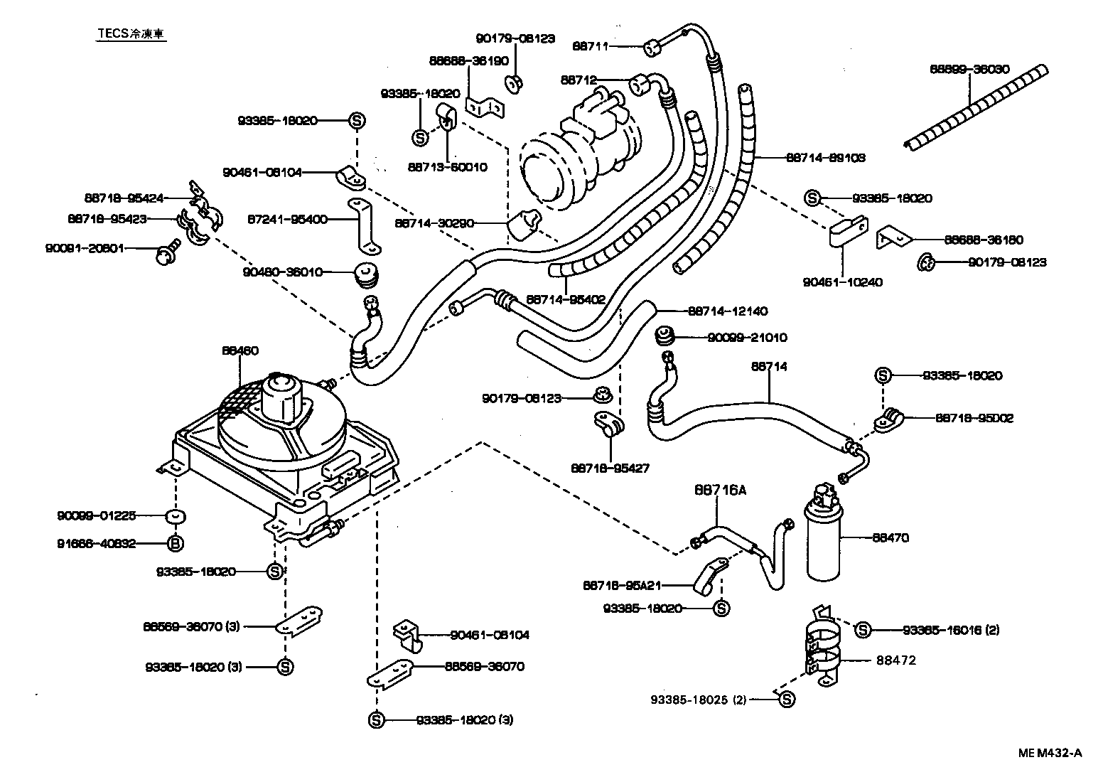 88460-36060 CONDENSER ASSY, COOLER product image