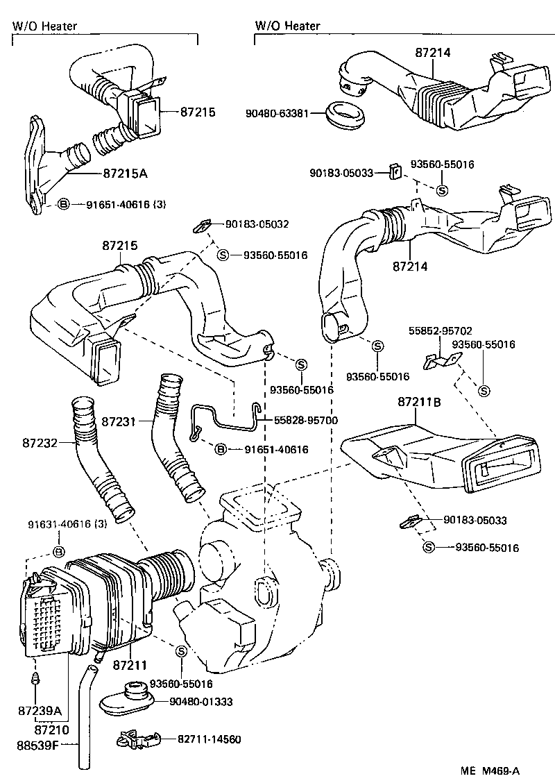 55519-95723 PLATE, HEATER CONTROL NAME product image