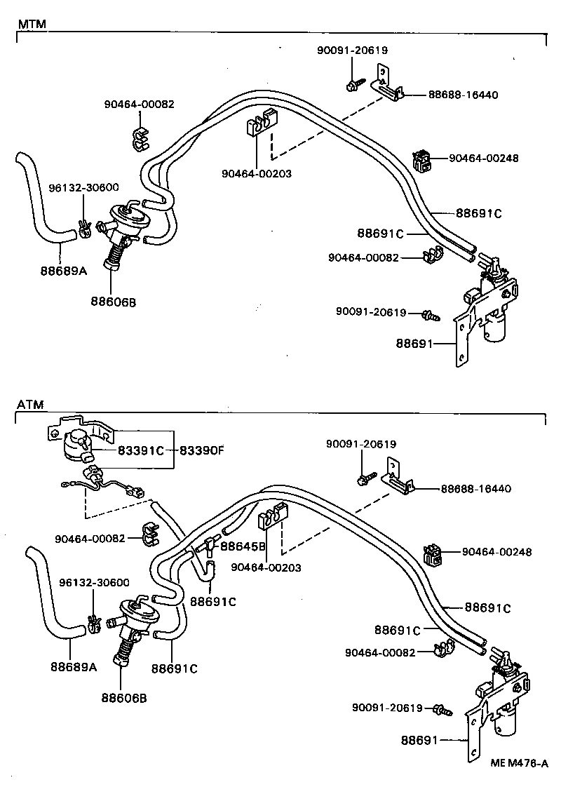 83391-16150 SWITCH, COOLER VACUUM product image