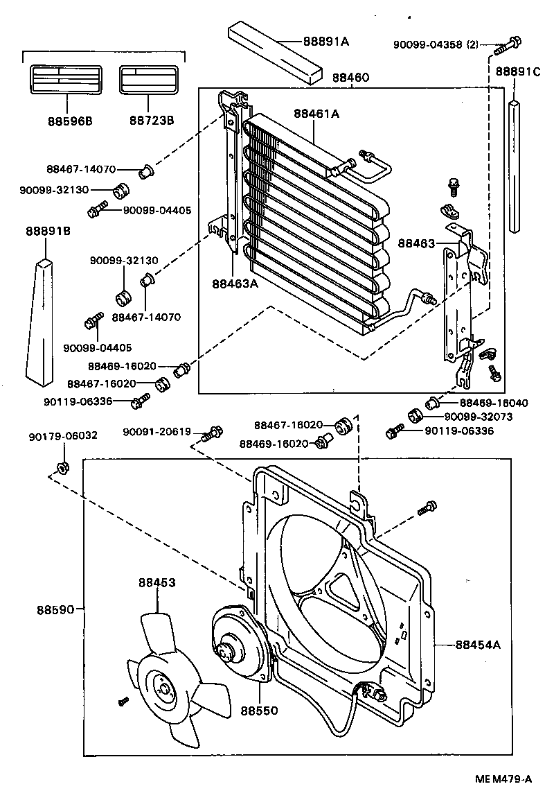 88460-16210 CONDENSER ASSY, COOLER product image