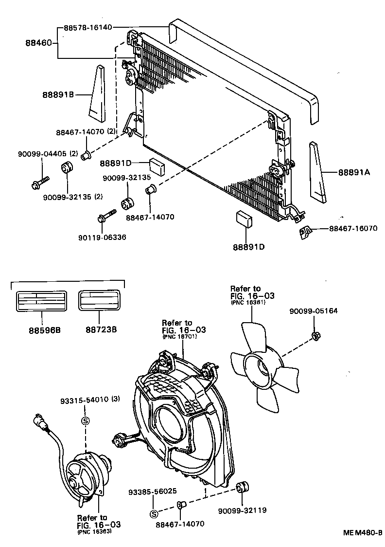 88460-16210 CONDENSER ASSY, COOLER product image