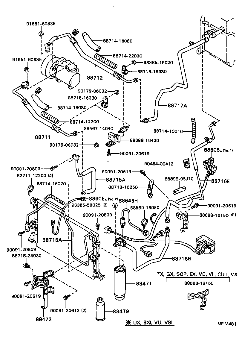 88460-16210 CONDENSER ASSY, COOLER product image