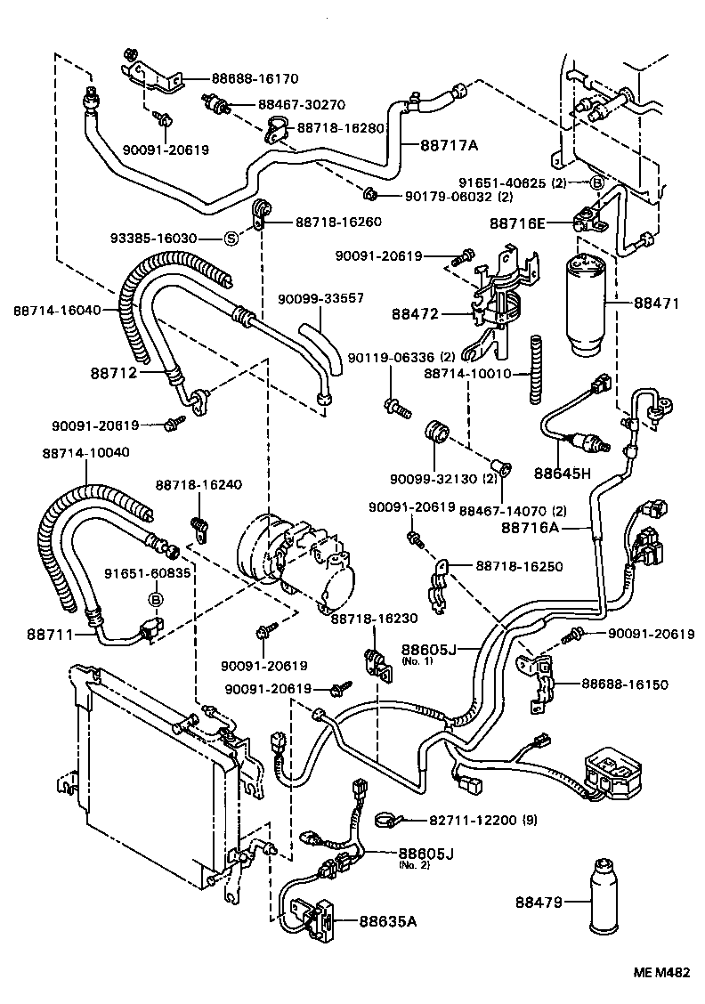 88460-16210 CONDENSER ASSY, COOLER product image