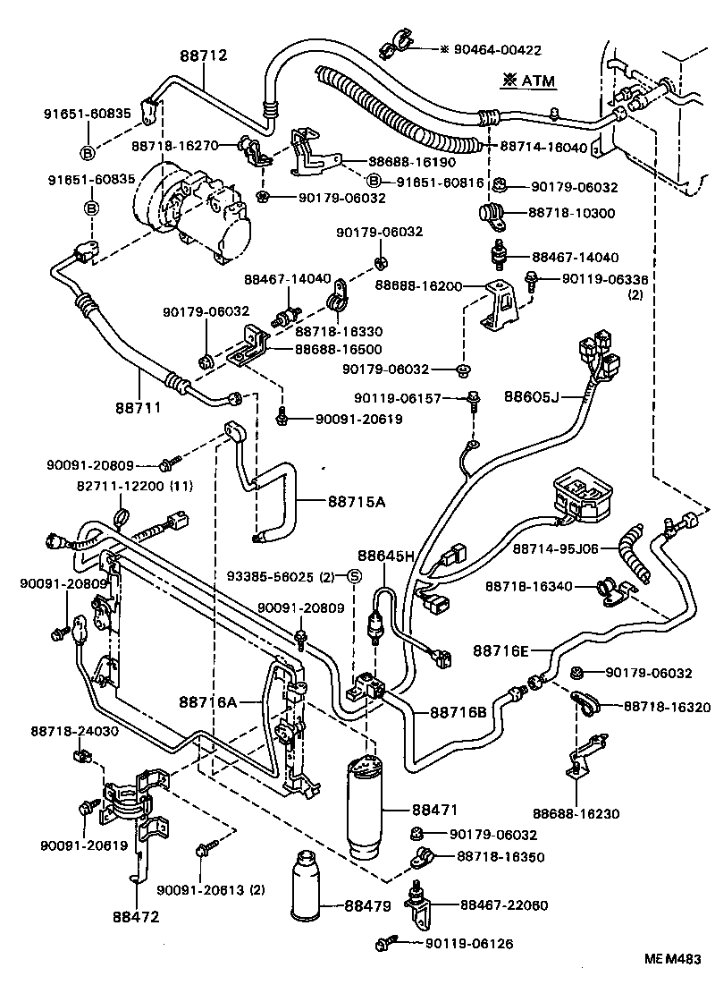 88460-16210 CONDENSER ASSY, COOLER product image