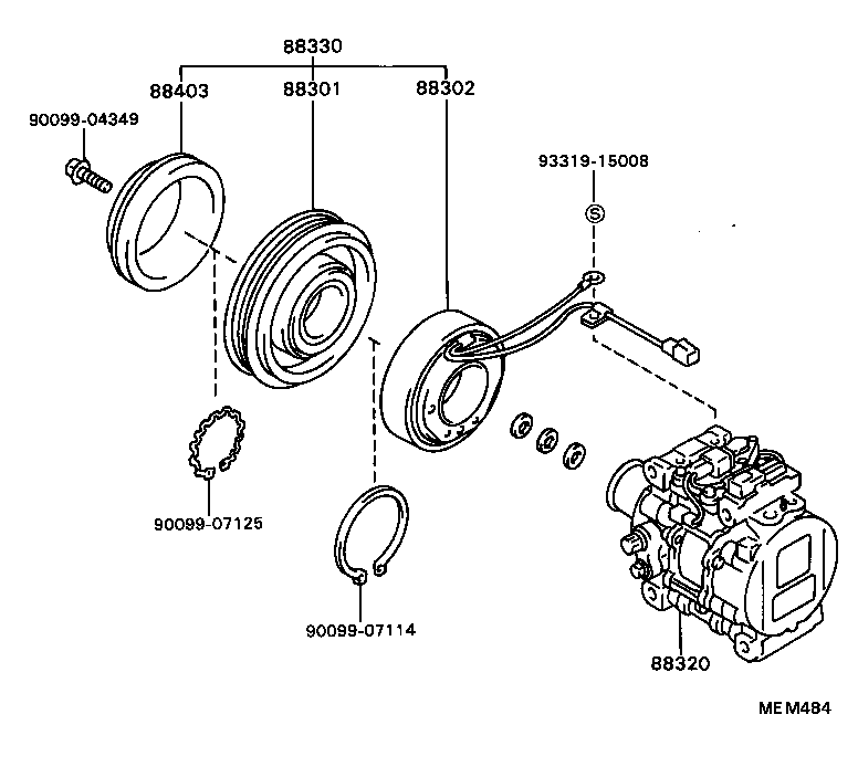 88320-16100 COMPRESSOR ASSY, COOLER product image