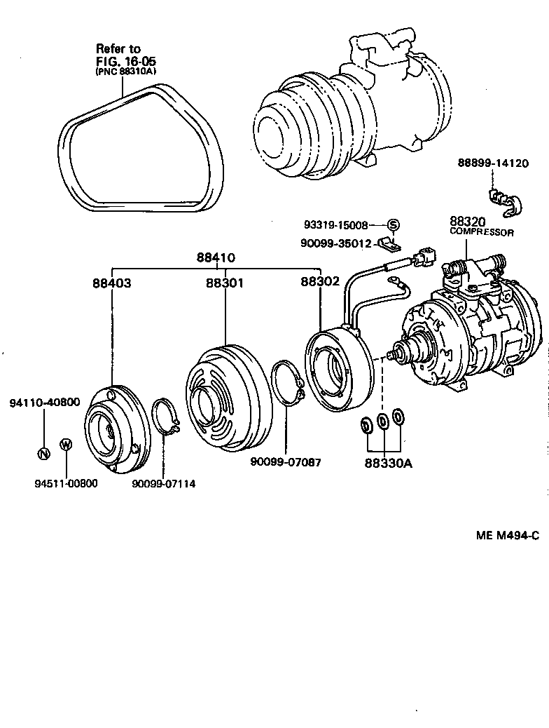88320-22650 COMPRESSOR ASSY, COOLER product image