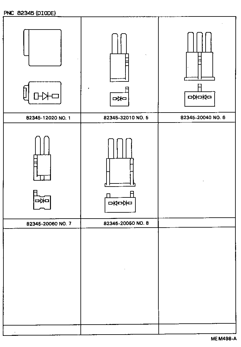 82151-20310 WIRE, FRONT DOOR, RH product image