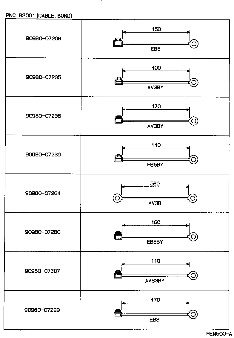 82111-20871 WIRE, ENGINE ROOM MAIN product image