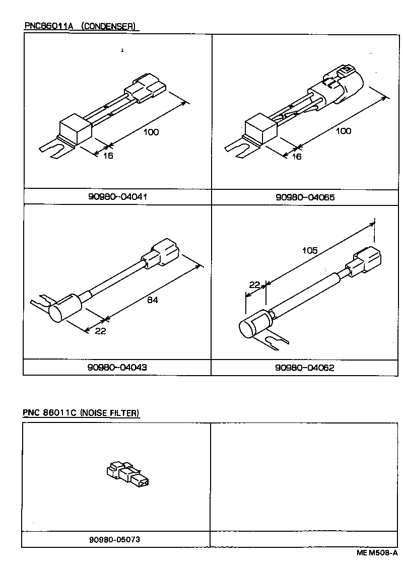 90980-04065 CONDENSER, RADIO SETTING product image
