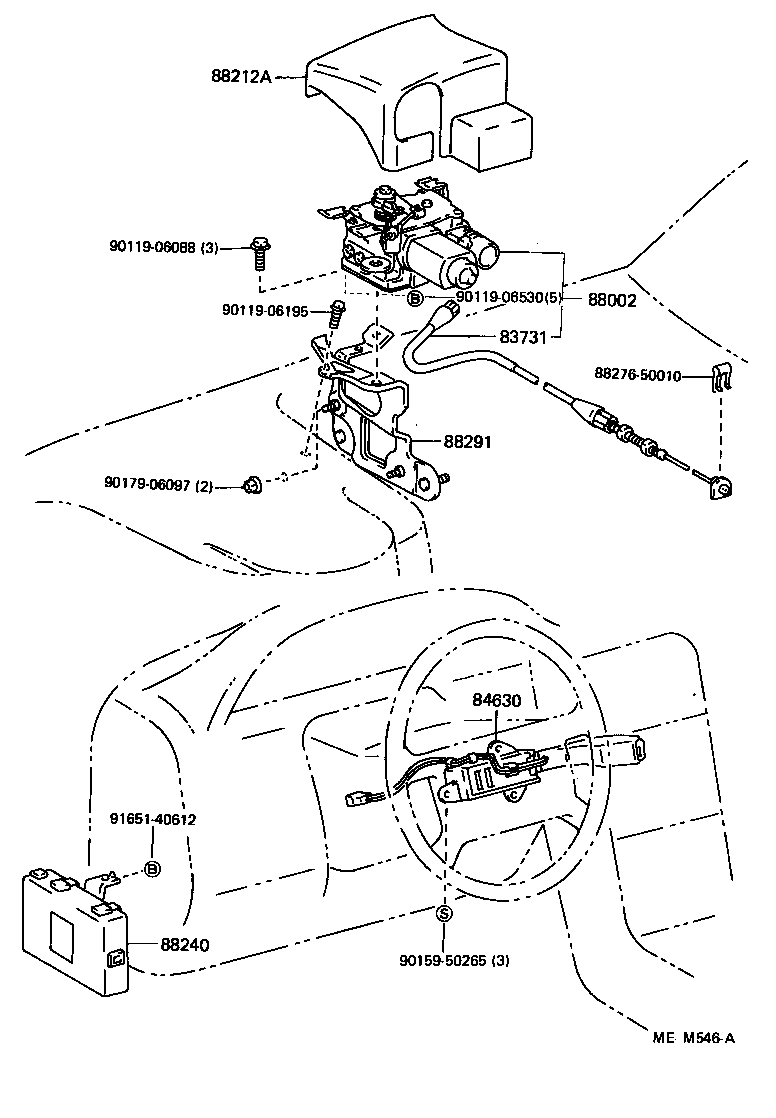 Toyota 88240-50010 COMPUTER ASSY, CRUISE CONTROL