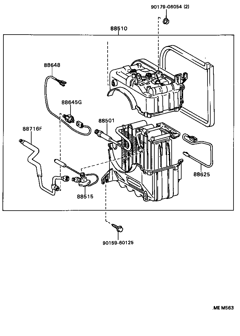 88710-16100 TUBE ASSY, AIR CONDITIONER product image
