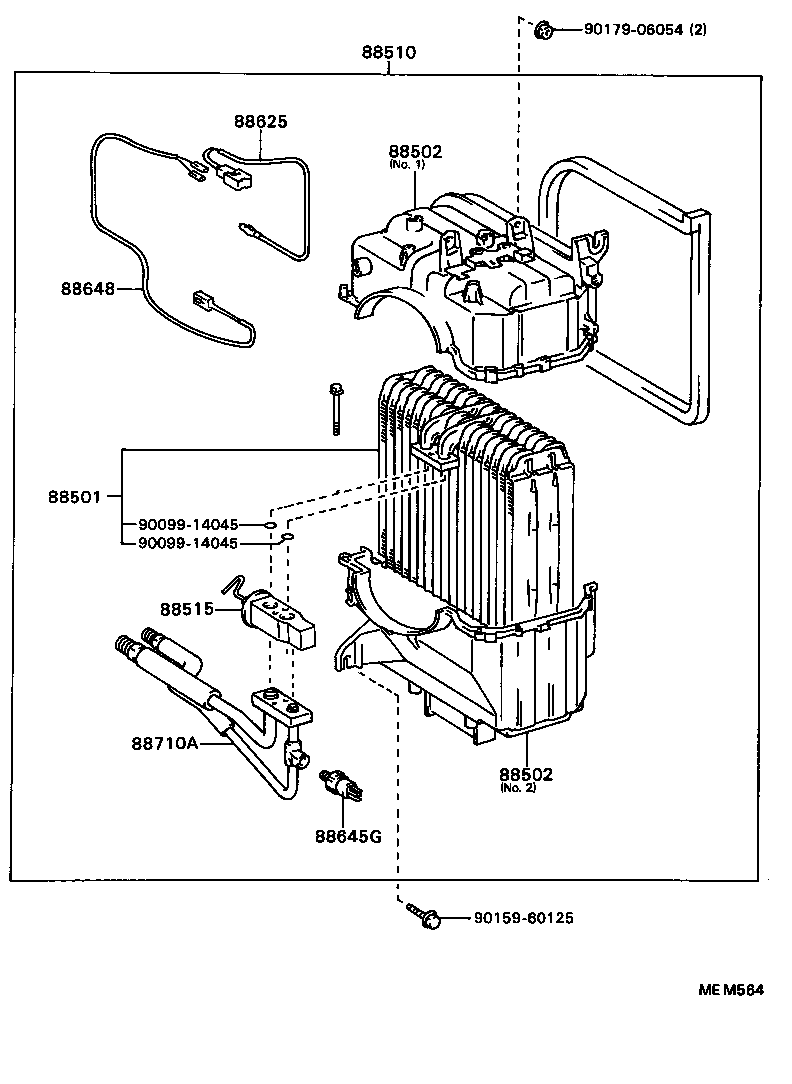 88710-16100 TUBE ASSY, AIR CONDITIONER product image