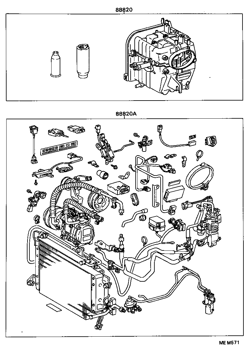 88830-16440 AIR CONDITIONER & ACCESSORY SUB-ASSY, NO.2 product image
