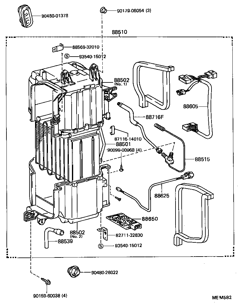 88502-32030 CASE SUB-ASSY, COOLING UNIT product image