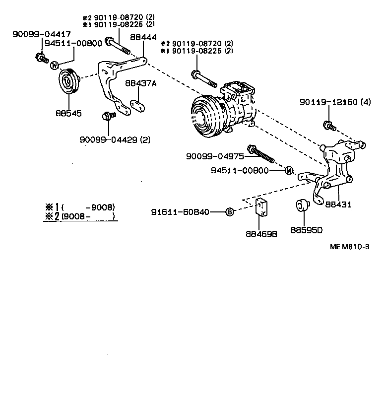 88444-30280 BRACKET, IDLE PULLEY product image