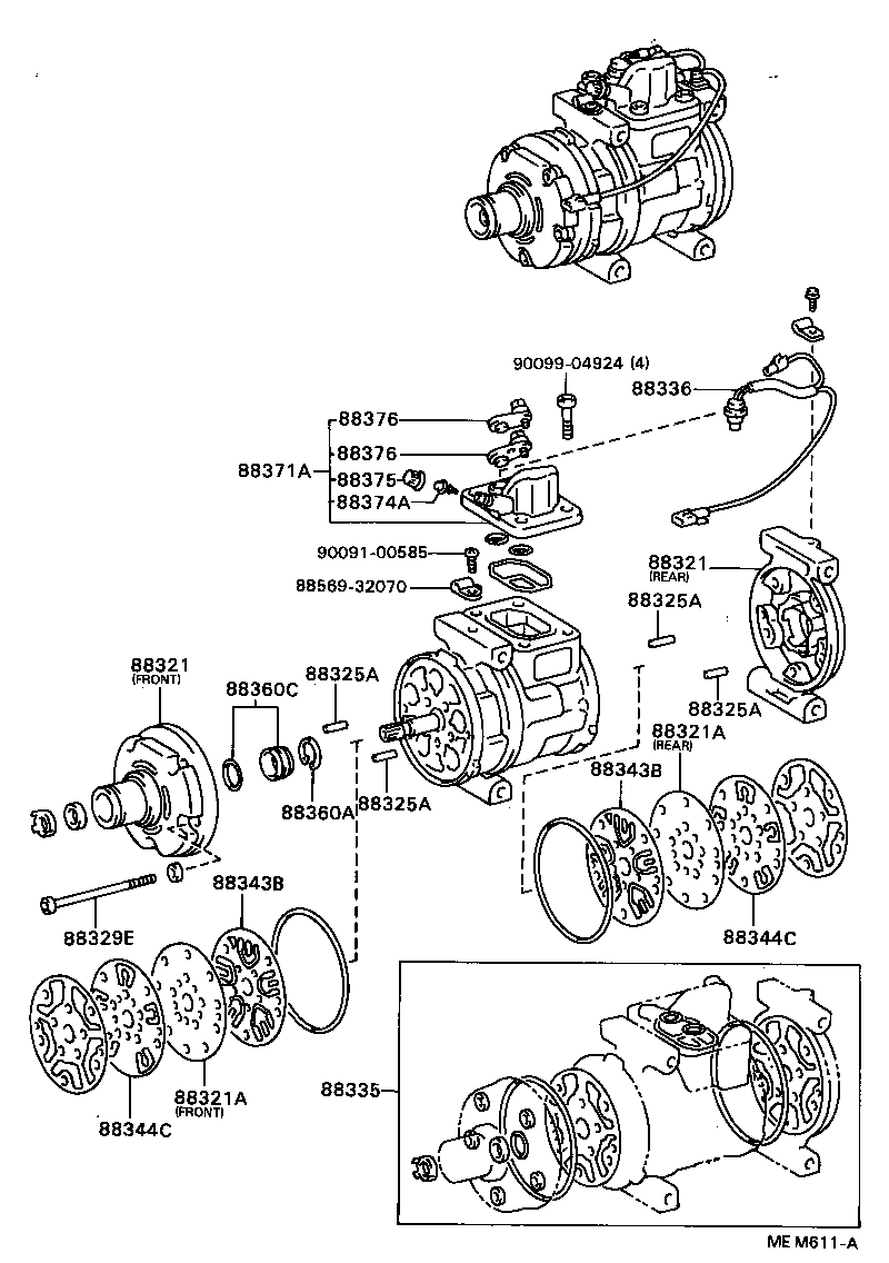 88444-30280 BRACKET, IDLE PULLEY product image
