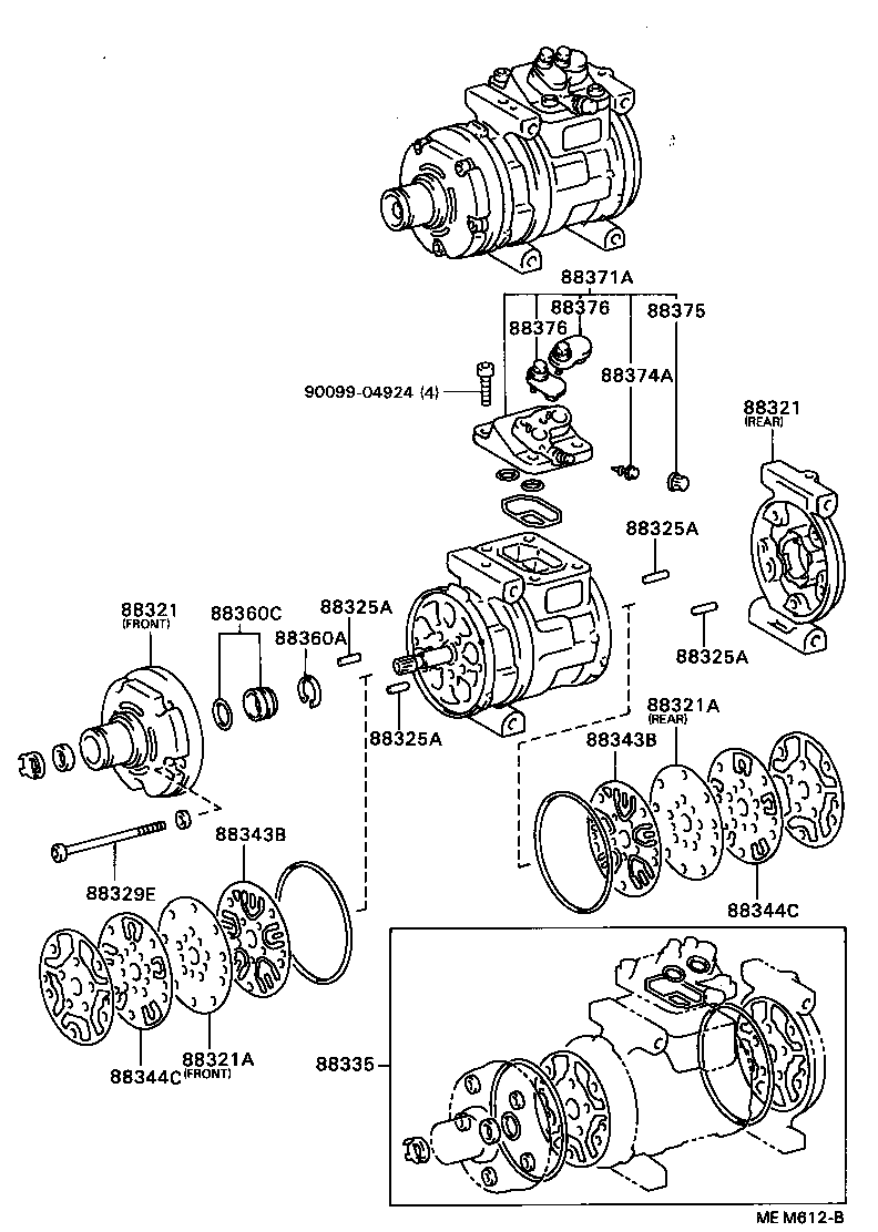 88444-30280 BRACKET, IDLE PULLEY product image